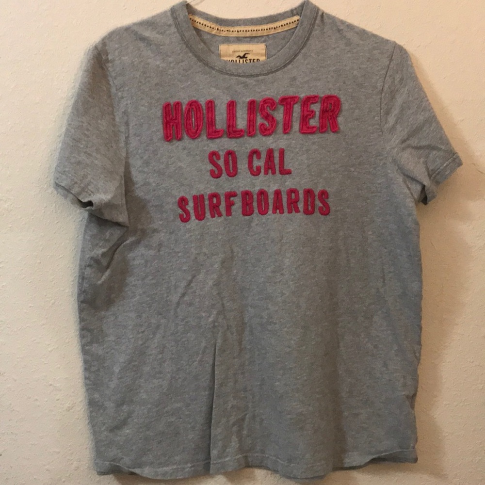 Pink and Grey Hollister Tee